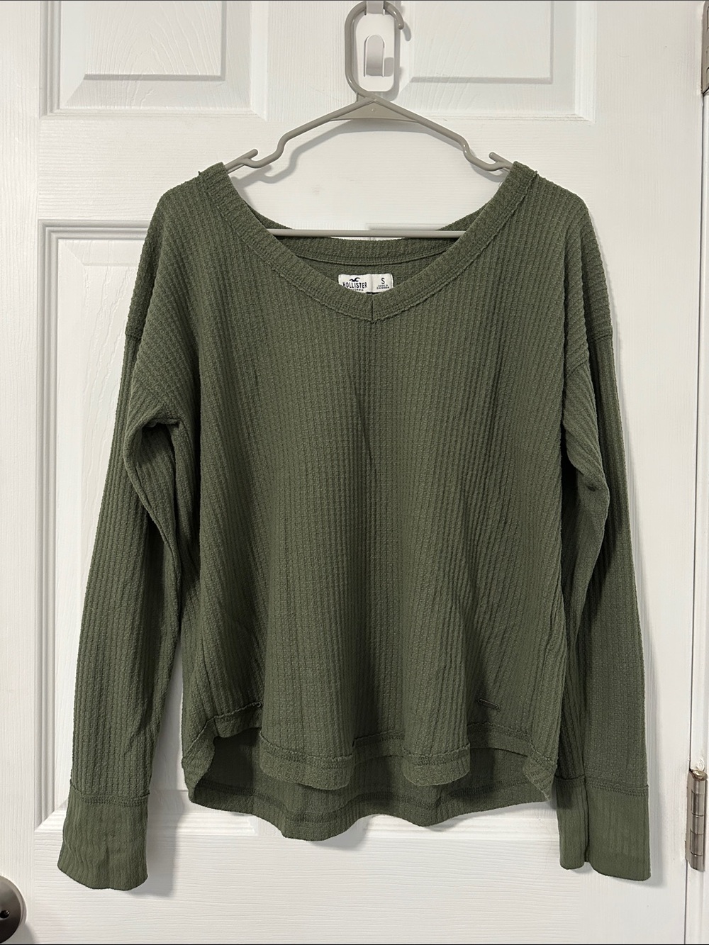 Hollister Womens Waffle Knit Top